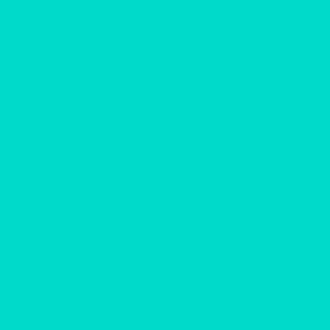 Cyan Color: #00daca